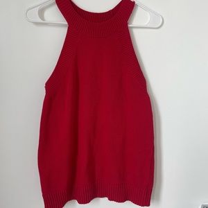 Loft red sweater tanks